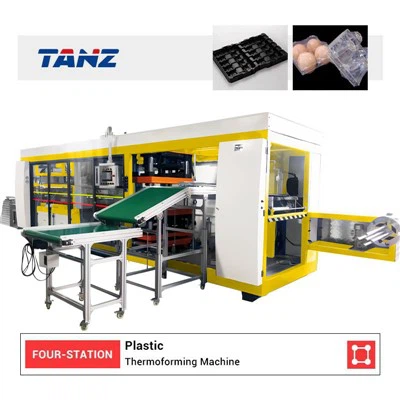 เครื่องขึ้นรูปสูญญากาศพลาสติก เวิร์คสเตชั่นสี่แรงดันบวกและลบ